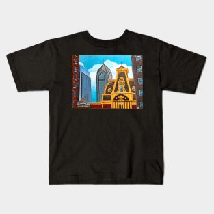 Philadelphia City Buildings Kids T-Shirt
